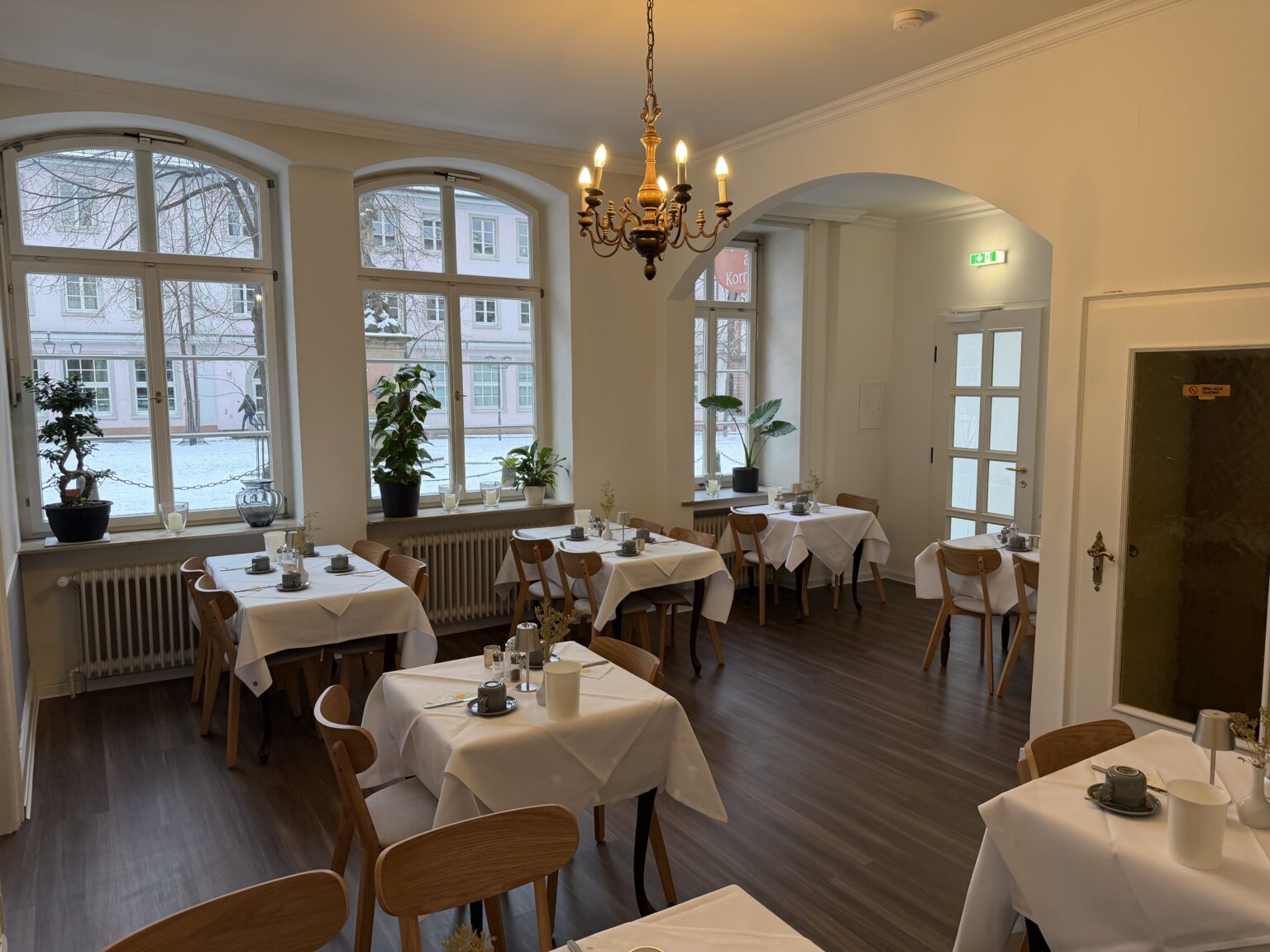 Frühstücksraum im Hotel am Kornmarkt